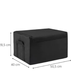 Boîte de rangement en tissu épais avec armature L