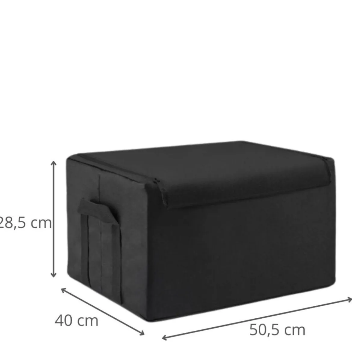 Boîte de rangement en tissu épais avec armature L