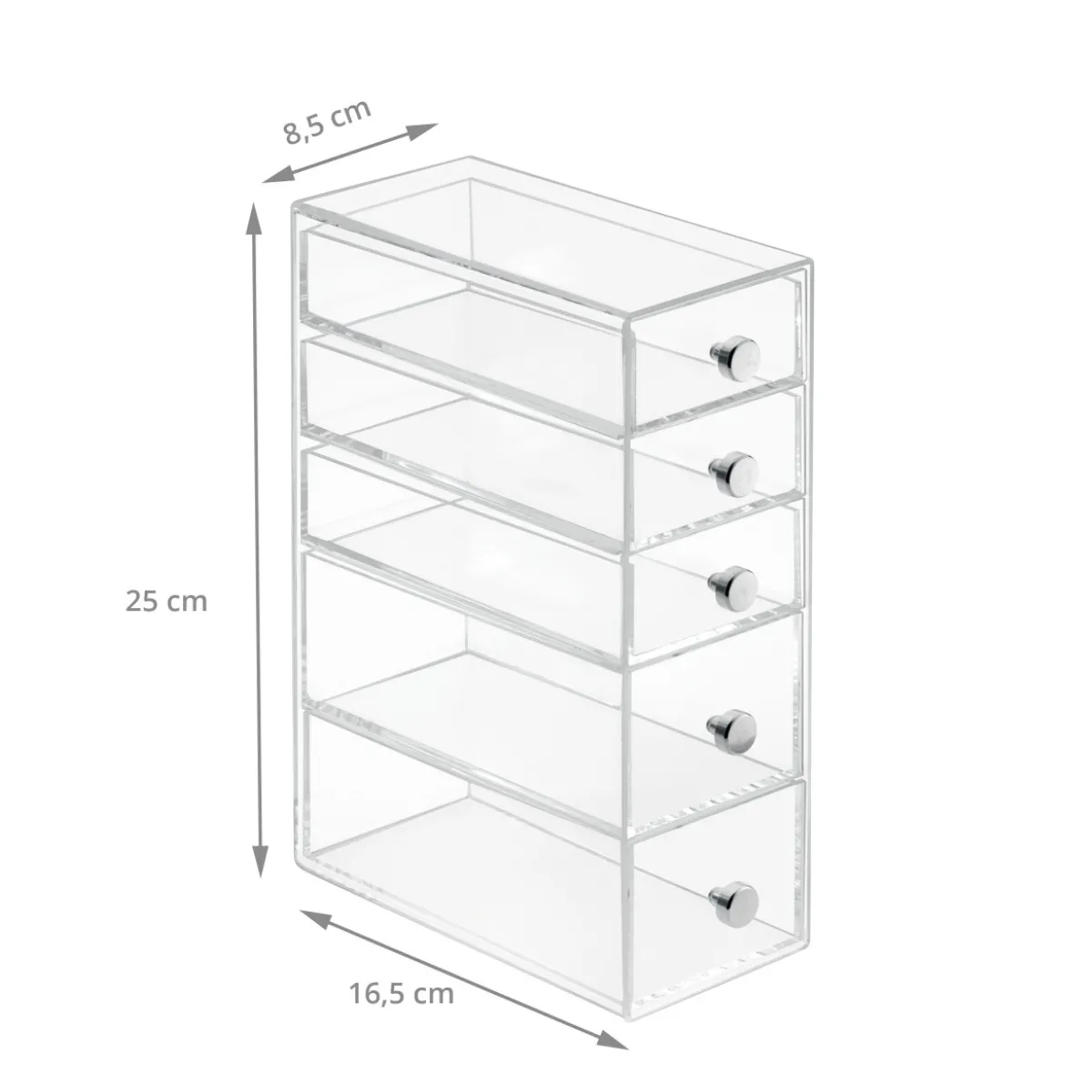 Boîte de rangement maquillage à 5 tiroirs