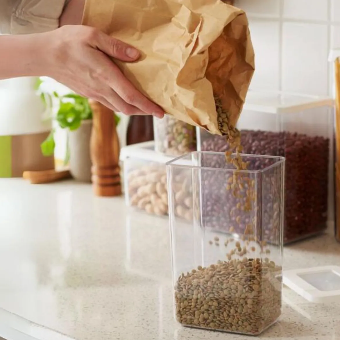 Boîte de rangement pour aliments secs. 1,6 litre