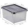 Boîte de rangement étanche 33 litres