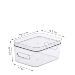Boîte de rangement transparente pour réfrigérateur S
