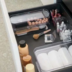 Boîte de rangement transparente pour maquillage