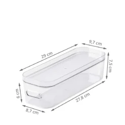 Boîte de rangement transparente pour maquillage