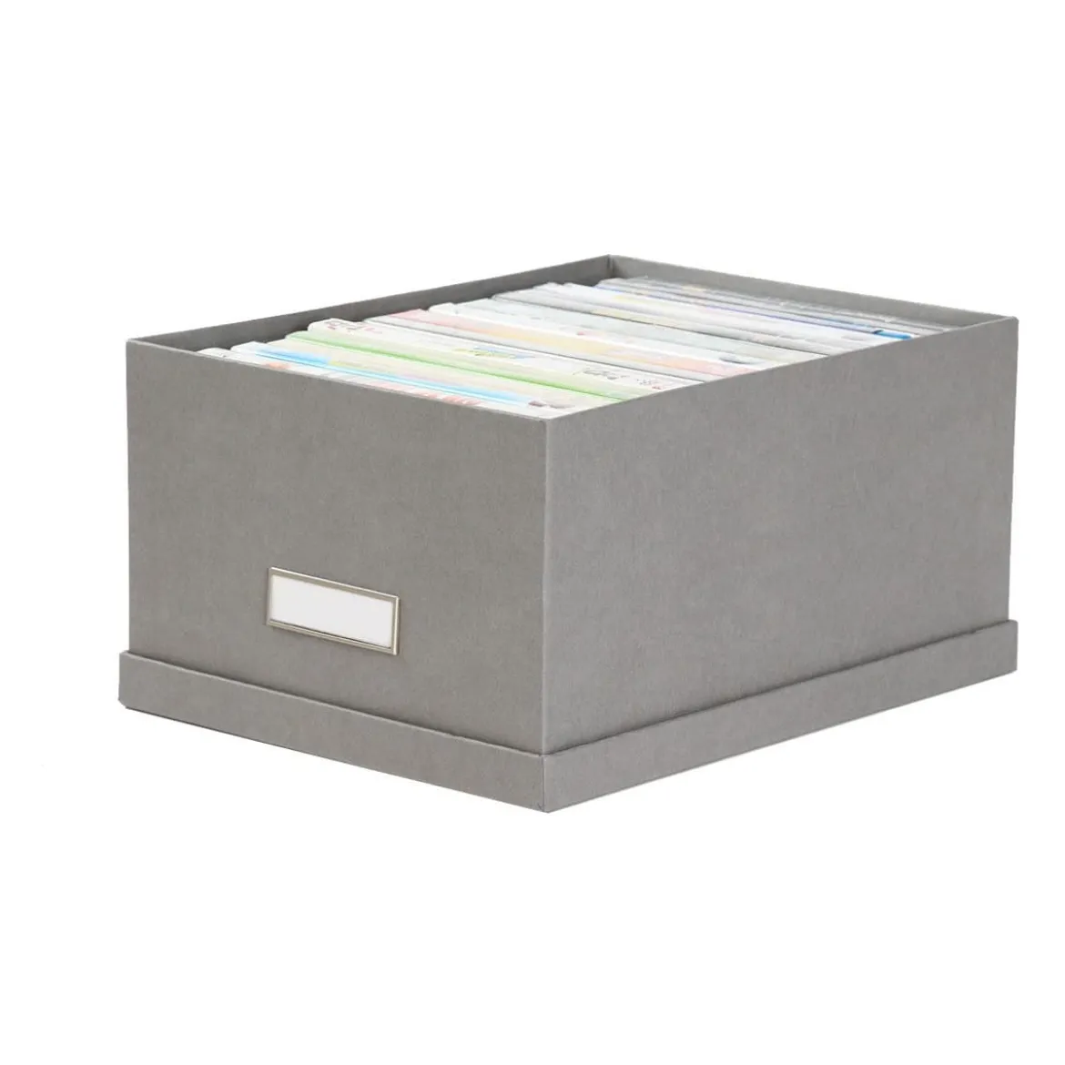 Boîte à DVD en carton gris flanelle