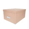Boîte à DVD en carton rose poudré