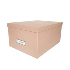 Boîte à DVD en carton rose poudré