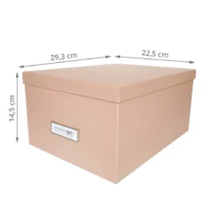 Boîte à DVD en carton rose poudré