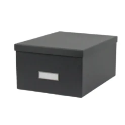 Boîte en carton gris anthracite