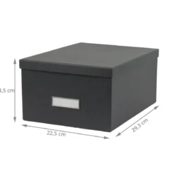 Boîte en carton gris anthracite