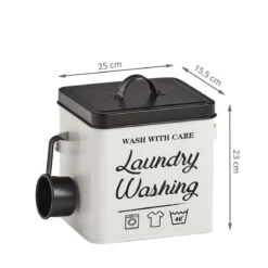 Boîte à lessive en métal