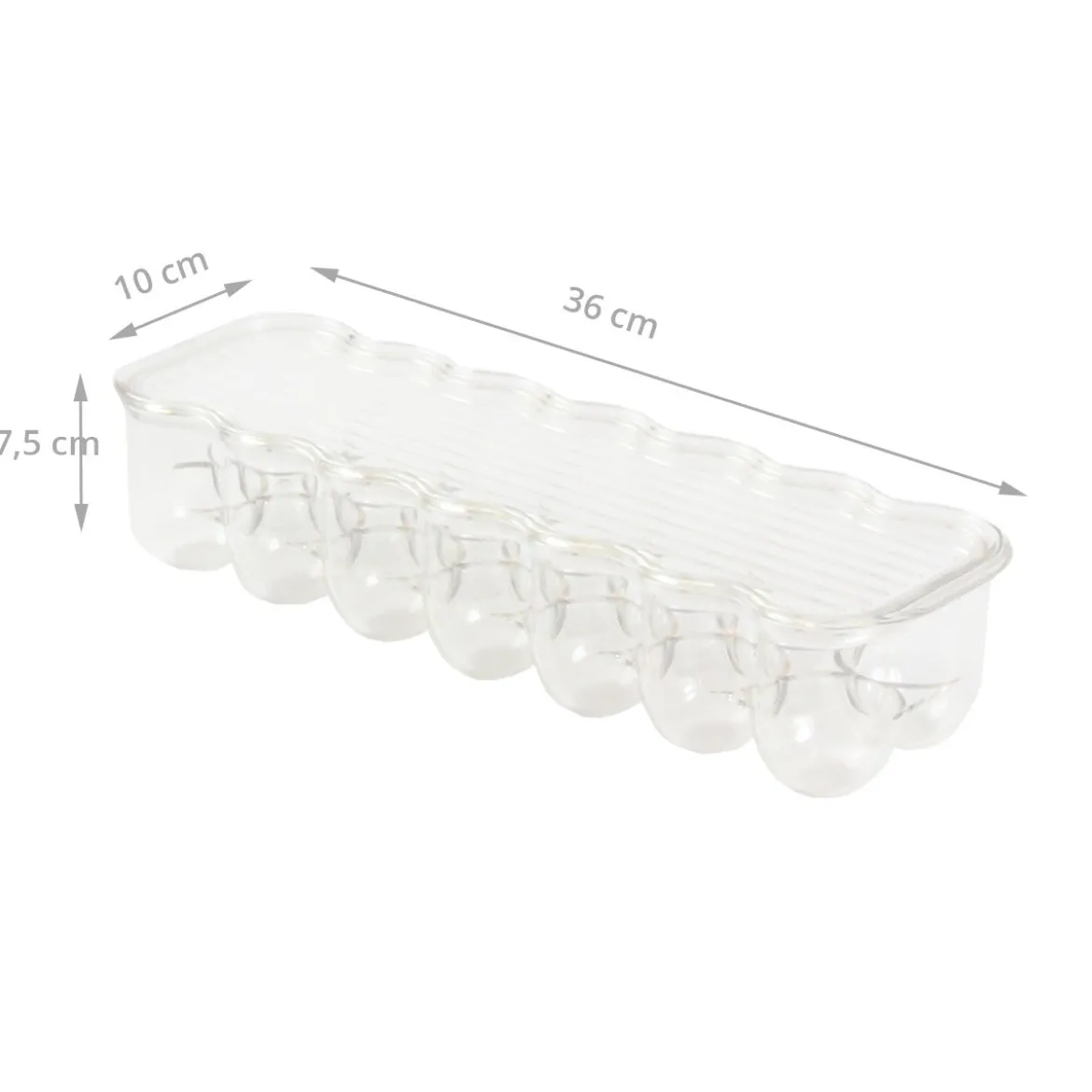 Boîte à 14 oeufs en plastique transparent