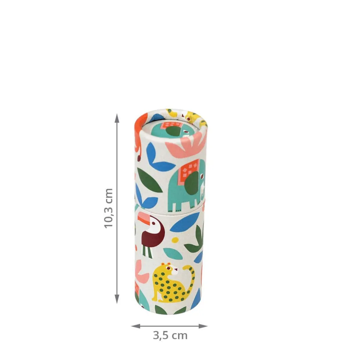 Boîte ronde avec 12 crayons de couleur enfants