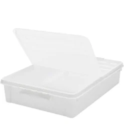 Boîte sous le lit avec couvercle papillon 60 litres