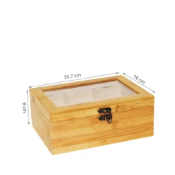 Boîte à thé en bois