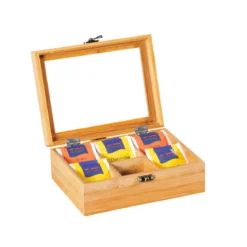 Boîte à thé en bois