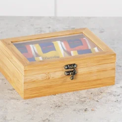 Boîte à thé en bois