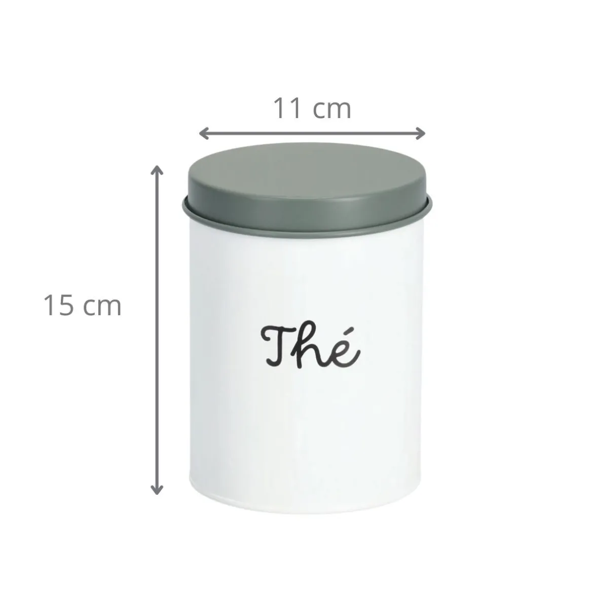 Boîte à thé en métal