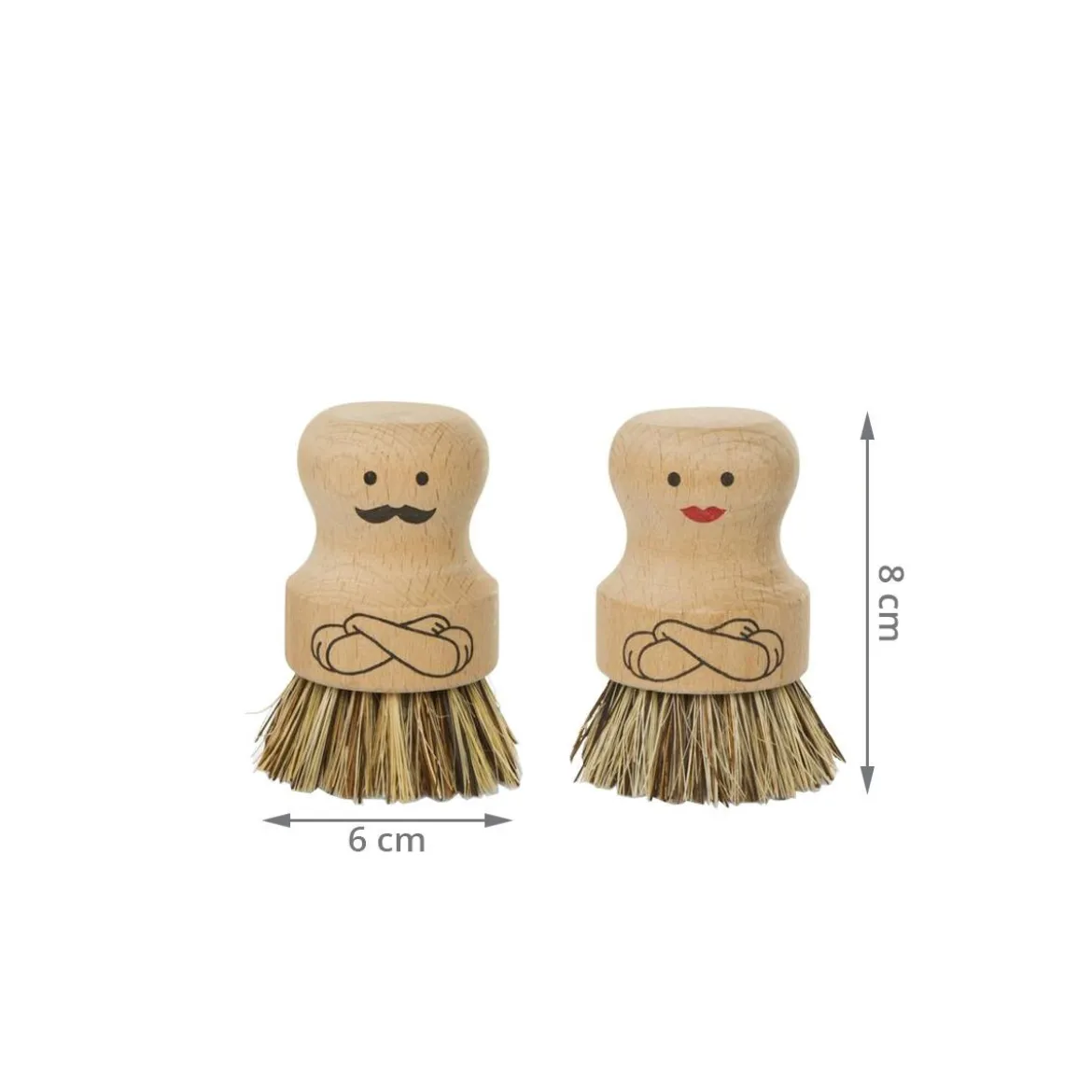 2 brosses à casseroles amusantes