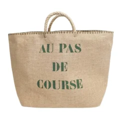 Cabas de courses en toile de jute