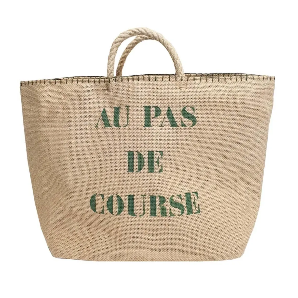 Cabas de courses en toile de jute