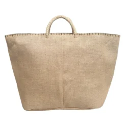 Cabas de courses en toile de jute