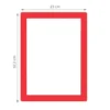 Cadre repositionnable pour document A4 rouge