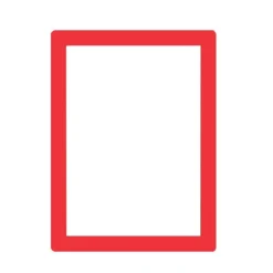 Cadre repositionnable pour document A4 rouge