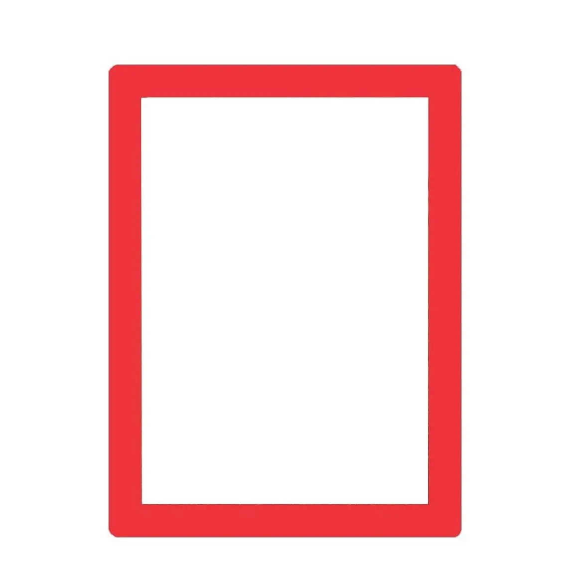 Cadre repositionnable pour document A4 rouge