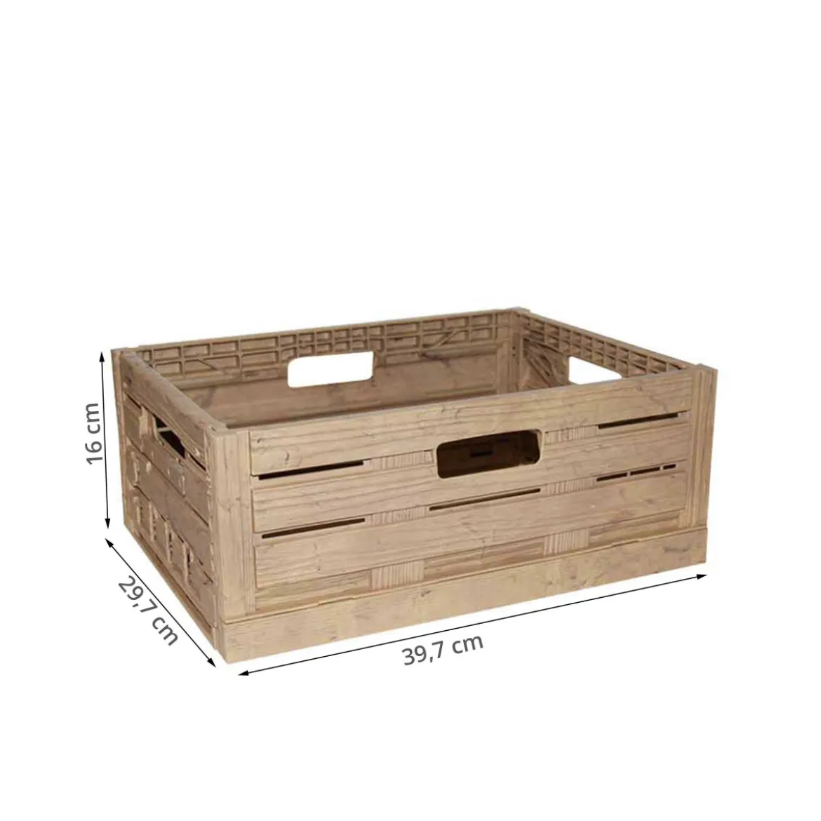 Cagette pliable façon bois (M)