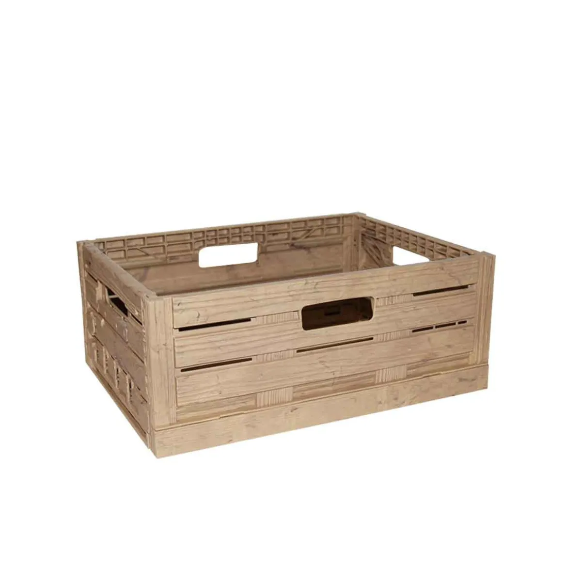Cagette pliable façon bois (M)
