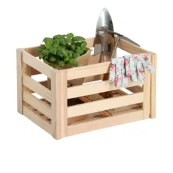 Caisse de rangement démontable en pin (L)