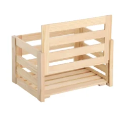 Caisse de rangement démontable en pin (L)