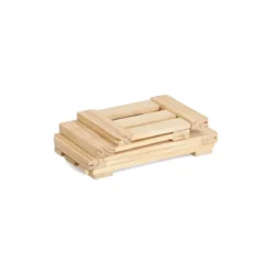 Caisse de rangement démontable en bois (S)