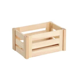 Caisse de rangement démontable en bois (S)