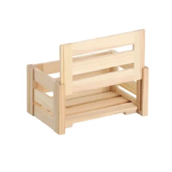 Caisse de rangement démontable en bois (S)