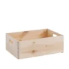 Caisse de rangement en bois à compartiments taille M