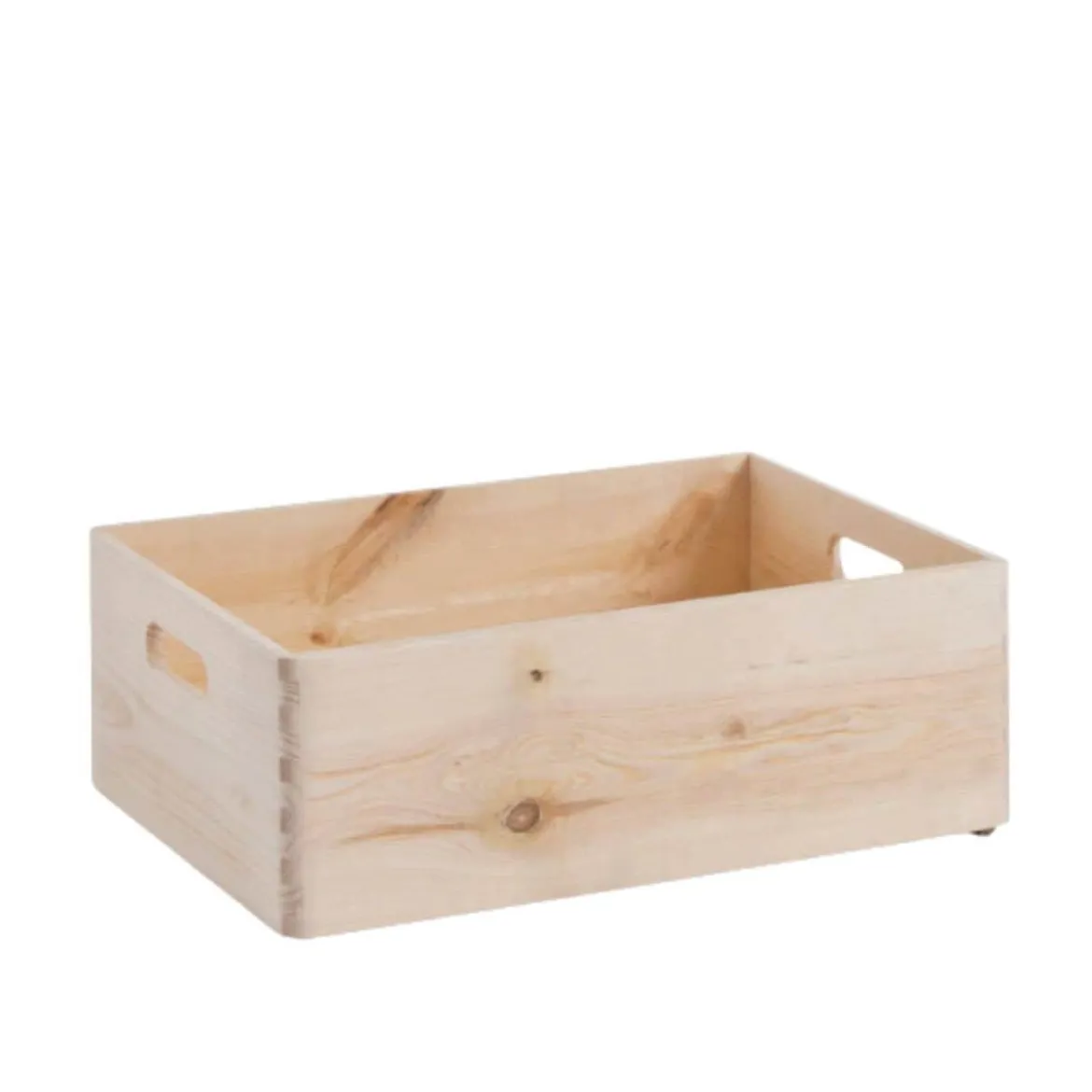 Caisse de rangement en bois à compartiments taille M