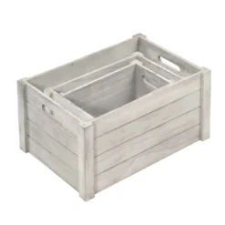 Caisse de rangement en bois. L