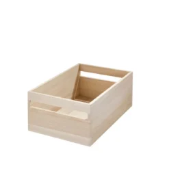 Caisse de rangement en bois léger de Paulownia S