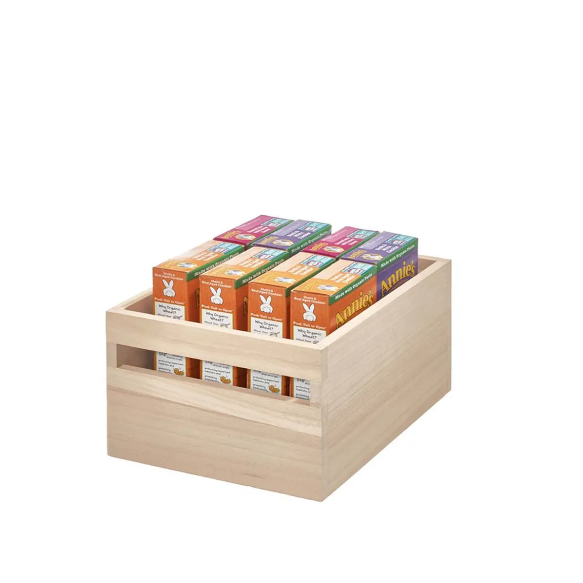 Caisse de rangement en bois léger de Paulownia S