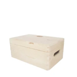 Caisse en bois avec couvercle S