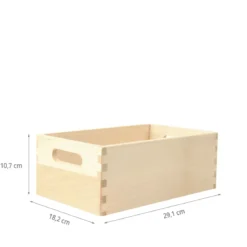 Caisse en bois clair S
