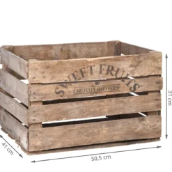 Caisse en bois rustique
