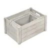 Caisse en bois vieilli. M