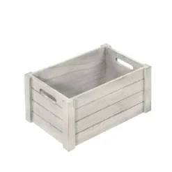 Caisse en bois vieilli. M