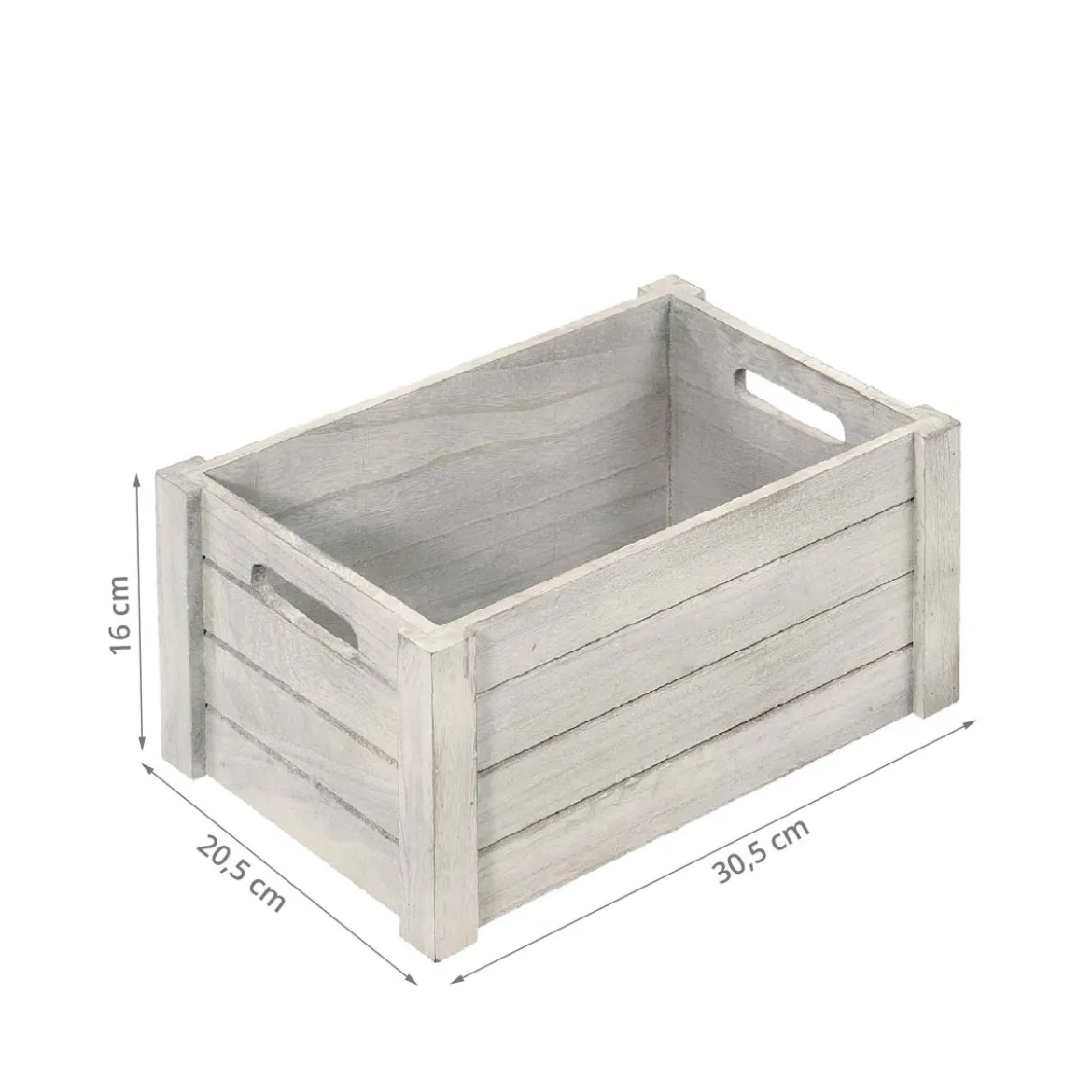 Caisse en bois vieilli. M