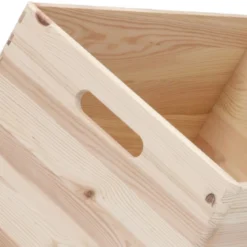 Caisse en pin à compartiments taille L