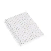 Carnet A5 à spirales blanc à pois dorés
