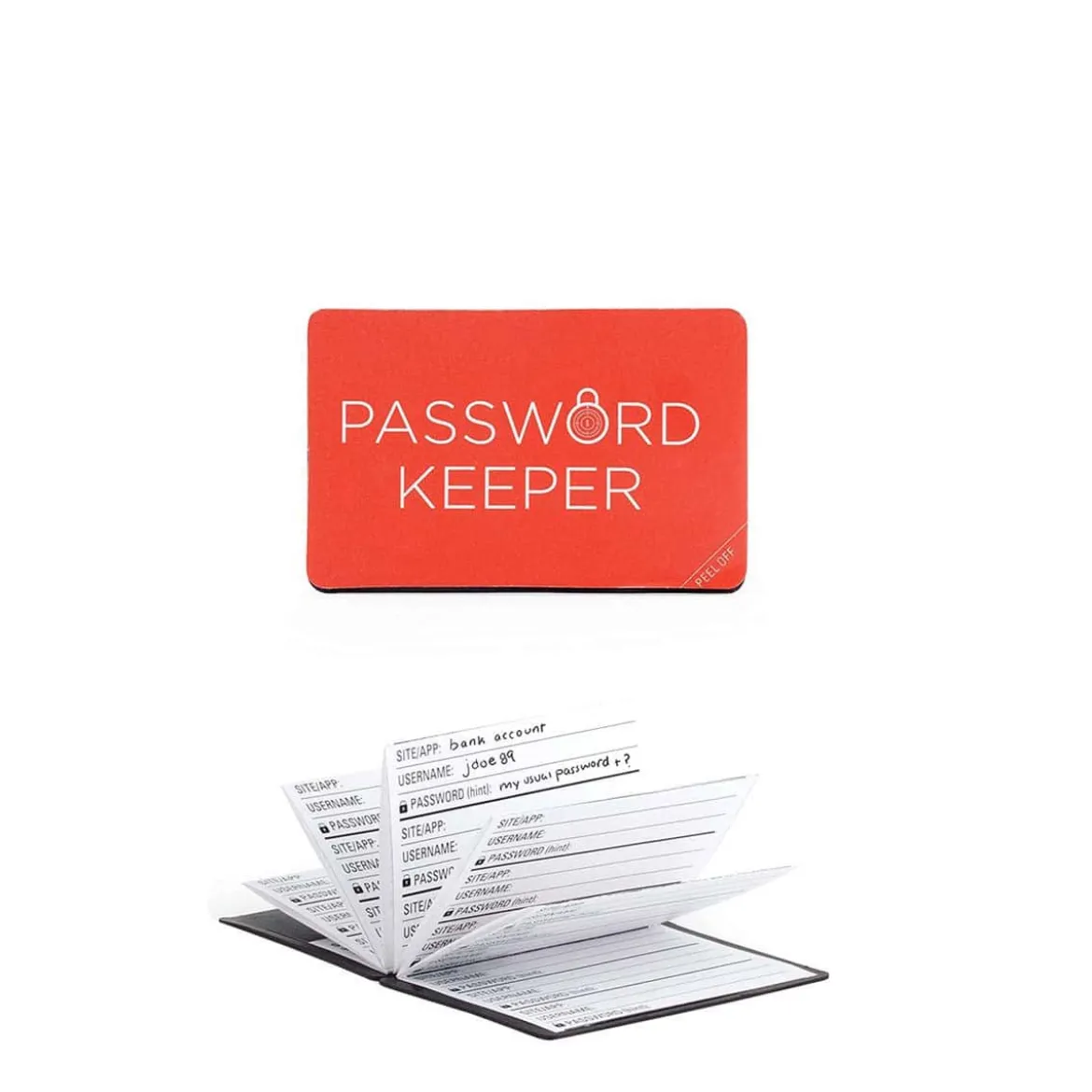 Carnet discret pour mots de passe